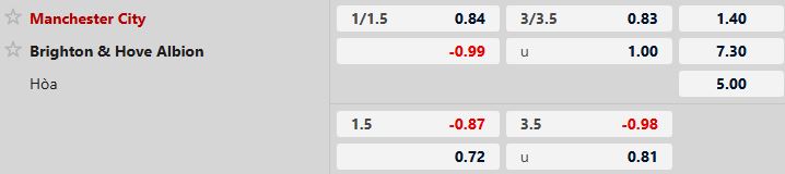 Nhận định, Soi tỷ lệ k&egrave;o Man City vs Brighton 2h30 ng&agrave;y 08/01: Điểm tựa Etihad - Ảnh 5