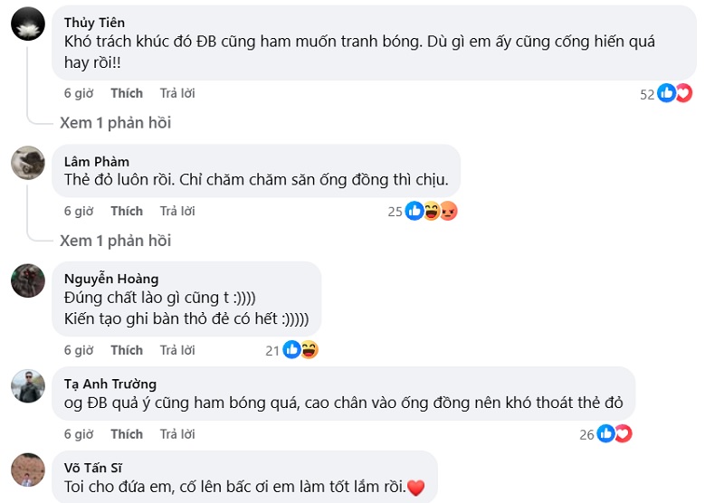 Thẻ đỏ cuối trận của Đ&igrave;nh Bắc g&acirc;y b&atilde;o, fan Việt chia phe cực căng - Ảnh 2