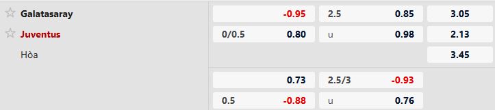 Nhận định, Soi tỷ lệ k&egrave;o Galatasaray vs Juventus 00h45 ng&agrave;y 18/02: Điểm tựa s&acirc;n nh&agrave; - Ảnh 5
