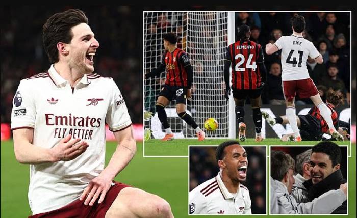 Chấm điểm cầu thủ Arsenal 3-2 Bournemouth: Rice bá đạo trên từng hạt gạo